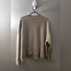 Souffle Yarn Mock Neck Sweater